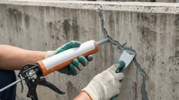 waterproofing and sealing cracks in concrete for repairs